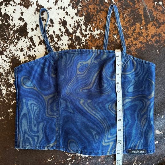 Vintage Rockies 2 piece jeans & crop top set. Made in USA Rodeo Show Wear - Picture 9 of 12